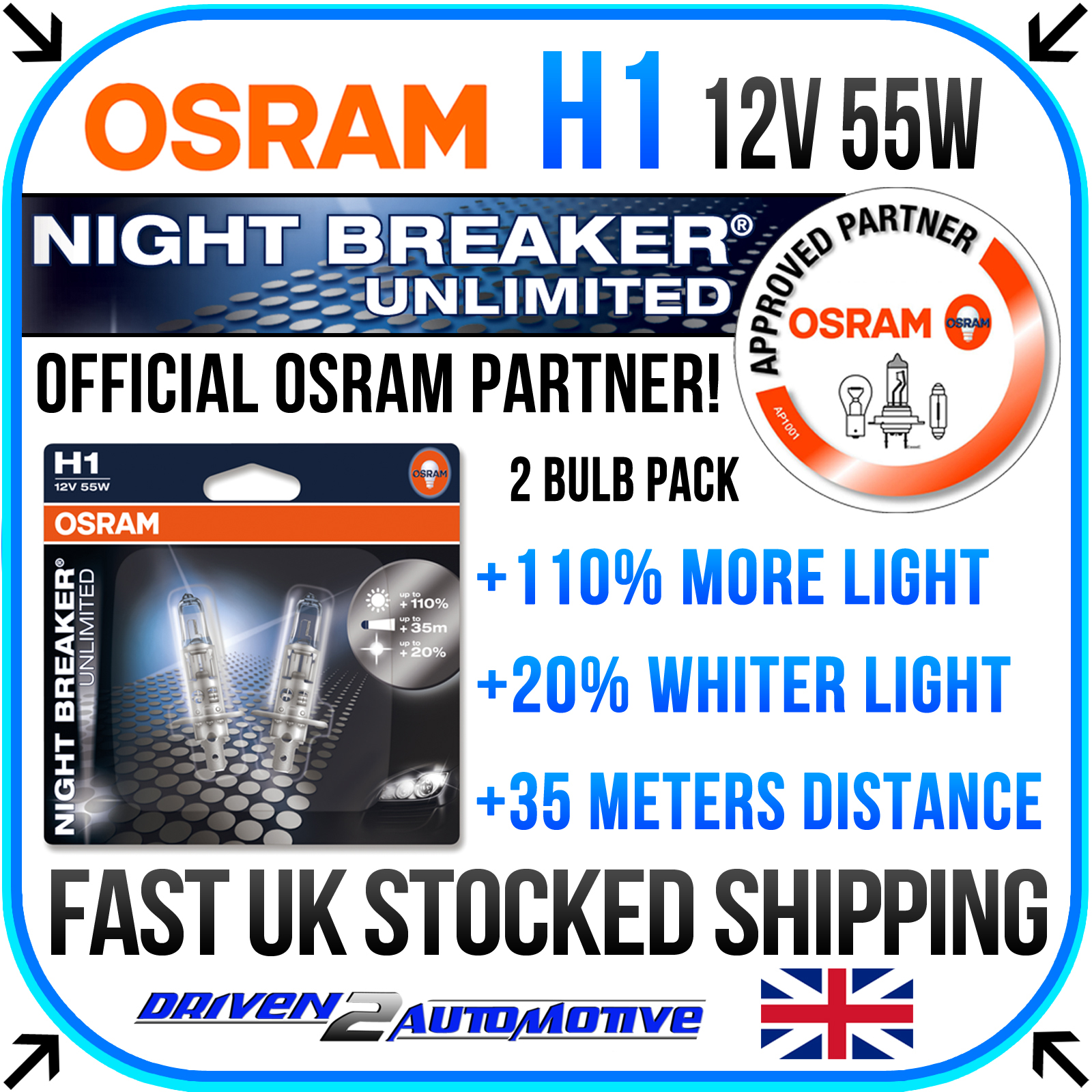 Osram H4 Night Breaker Laser 55W 2-pack • Prices »