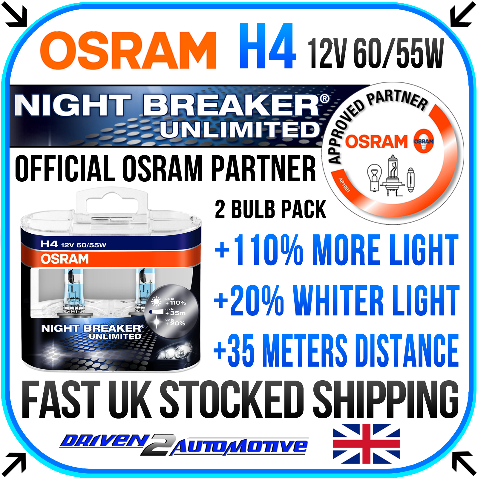 OSRAM NIGHT BREAKER UNLIMITED / LASER ALL BULBS AVAILABLE HERE WHOLESALE  PRICE